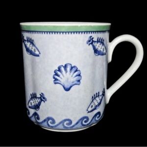 Villeroy & Boch Corsica Nautical Blue and White Mugs